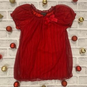 Red holiday dress